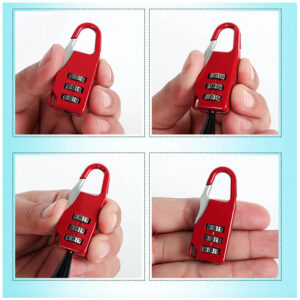 mini travel anti thief combination zipper padlock