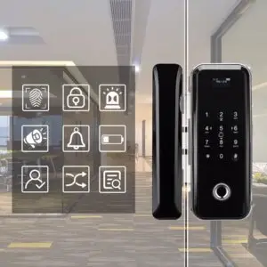 glass door lock