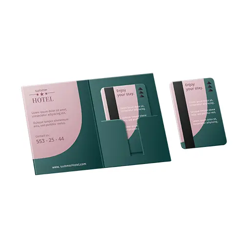custom hotel key card print